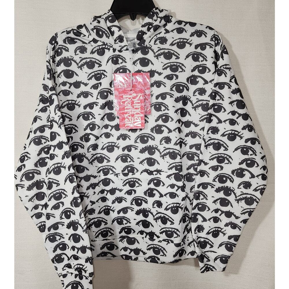 Eye white Hoodie women's size medium